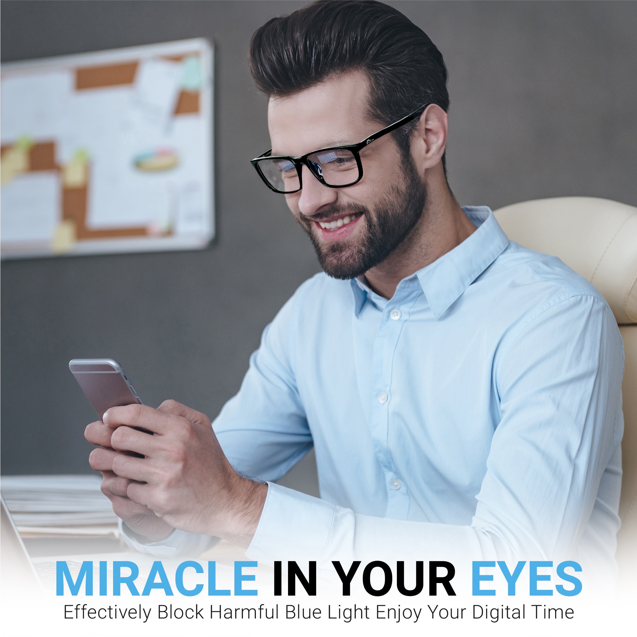 Blue Light Blocking Glasses (Clear)