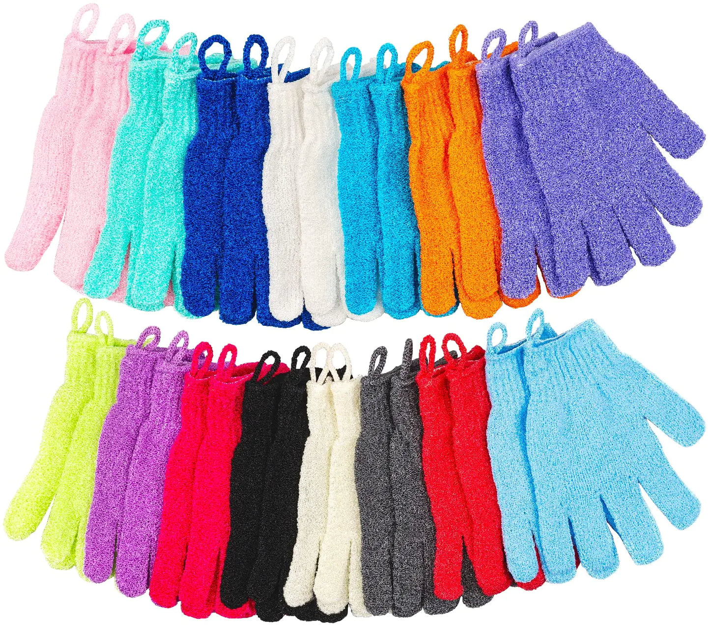 30 Pack Exfoliating Gloves for Shower