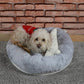 Cookie Pet Sherpa Polar Washable Round Dog Cat Bed, 60 Cm, Gray